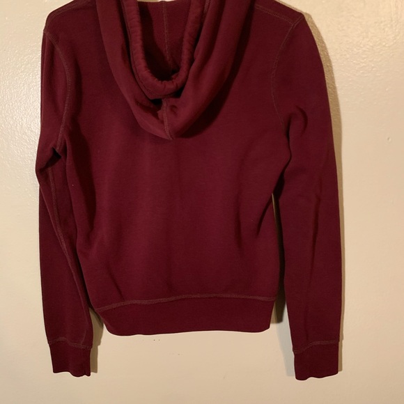 Maroon zip up hooded jacket - Picture 2 of 3